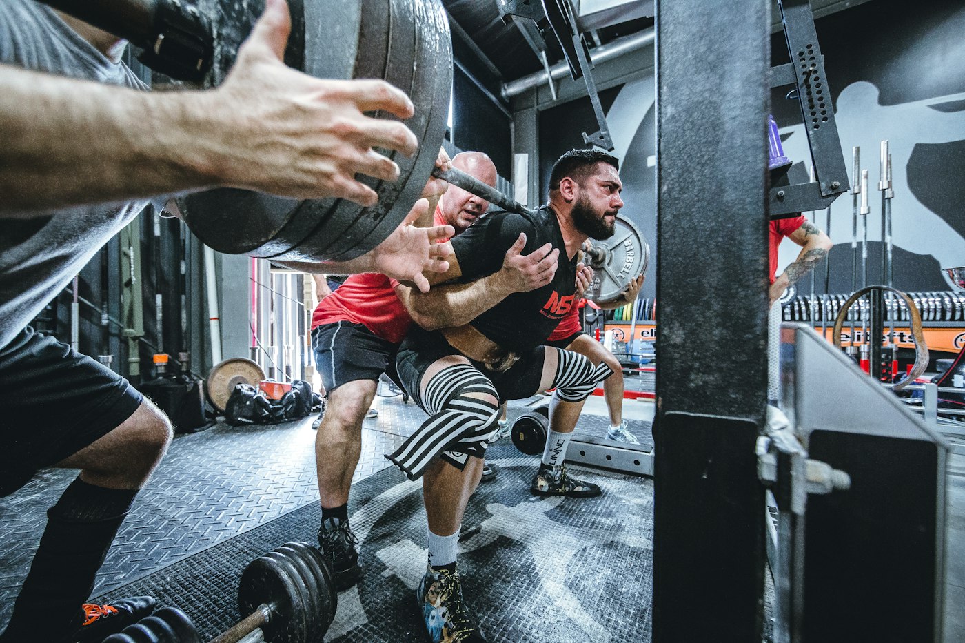Strength training in a gym